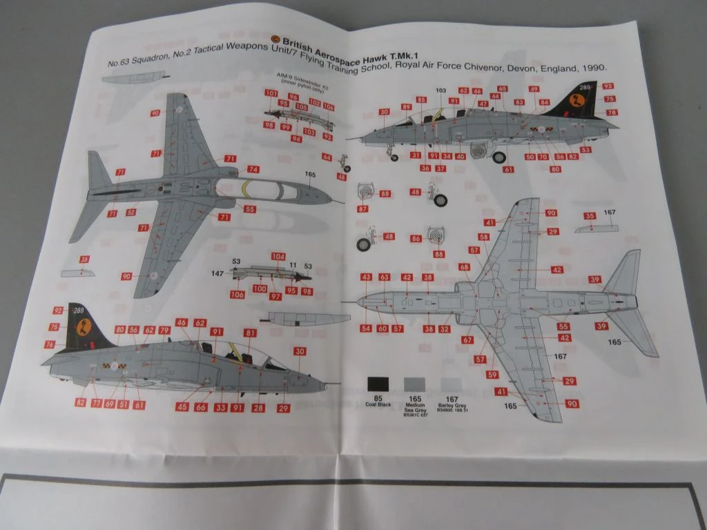Airfix 1/48 schaalmodel van de BAe Hawk T.Mk1