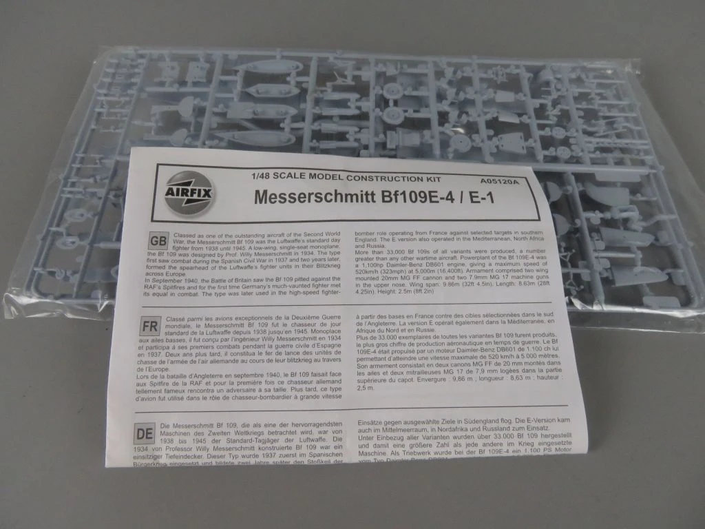 Airfix 1/48 Messerschmitt Bf109E-4 / E-1 Modelbouw