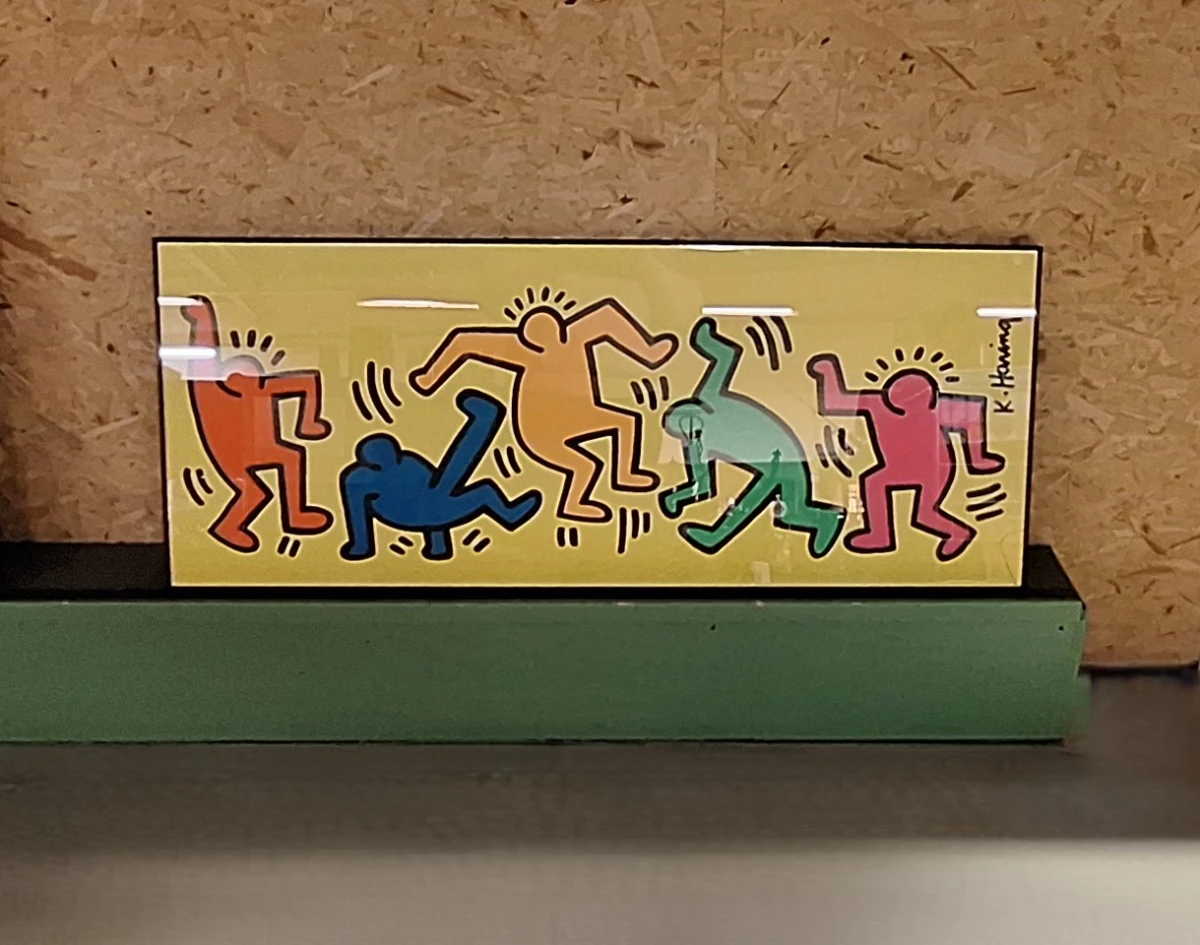 Ingelijste "Dance" poster van Keith Haring