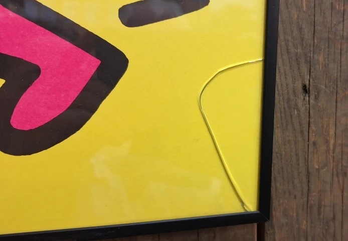 Ingelijste "Dance" poster van Keith Haring
