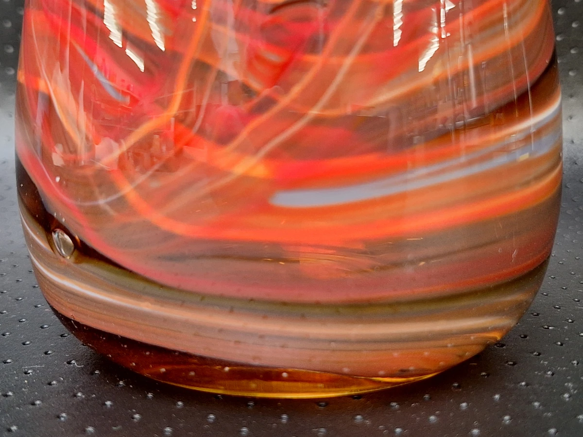 Set van twee handgeblazen glazen windlichten