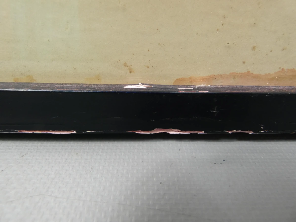 Abstract schilderij in lijst uit 1972 van Martin R. Baeyens