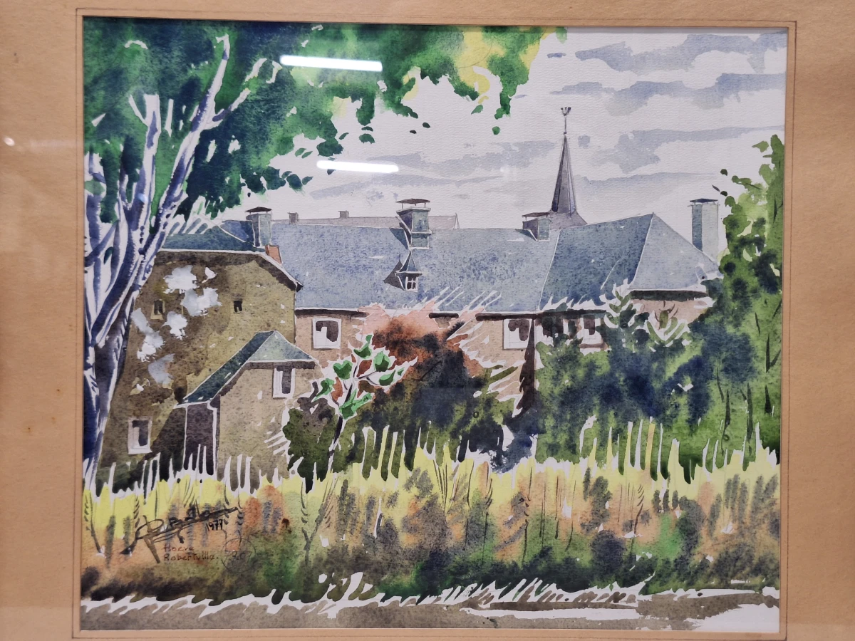 Set van 2 originele aquarellen door Architect F. Barbaix