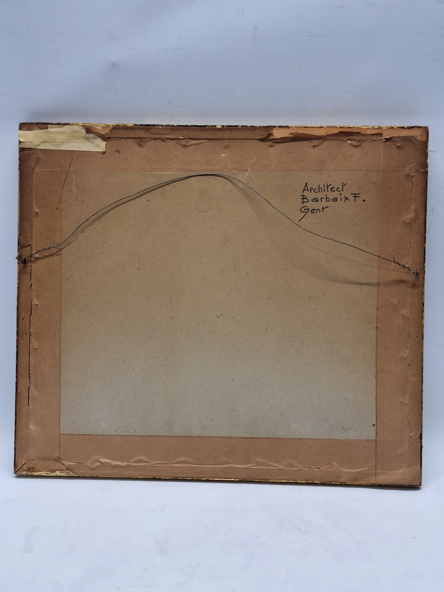 Set van 2 originele aquarellen door Architect F. Barbaix