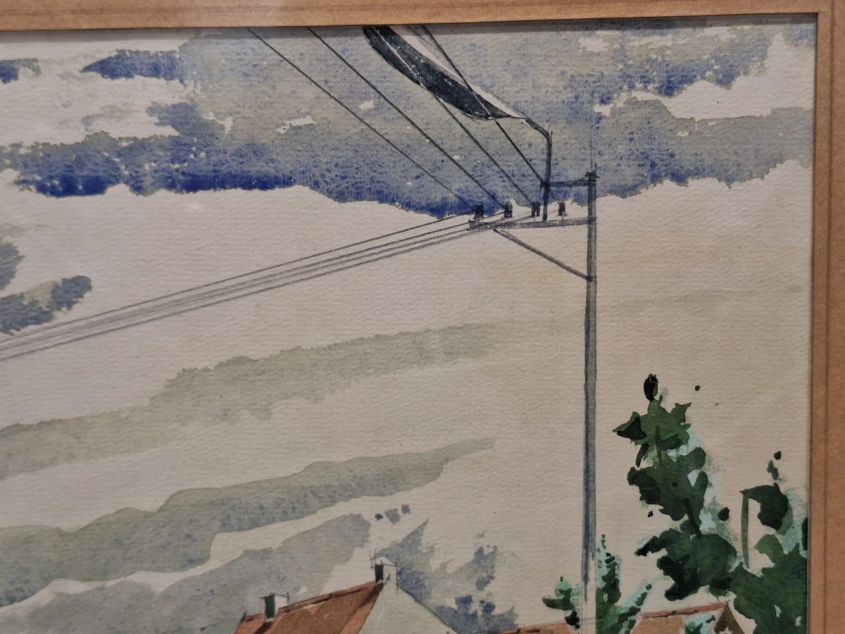 Set van 2 originele aquarellen door Architect F. Barbaix