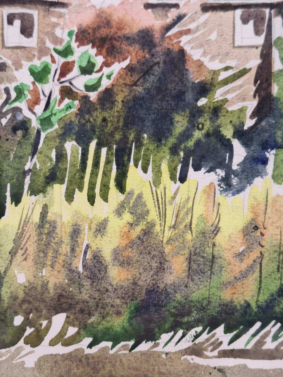 Set van 2 originele aquarellen door Architect F. Barbaix