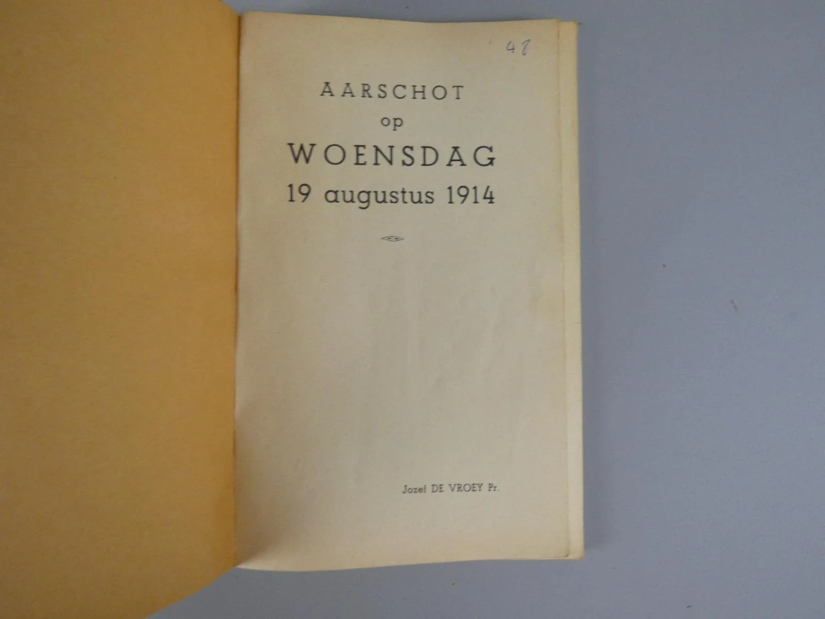 Herinneringsboek: Aarschot 19 augustus 1914