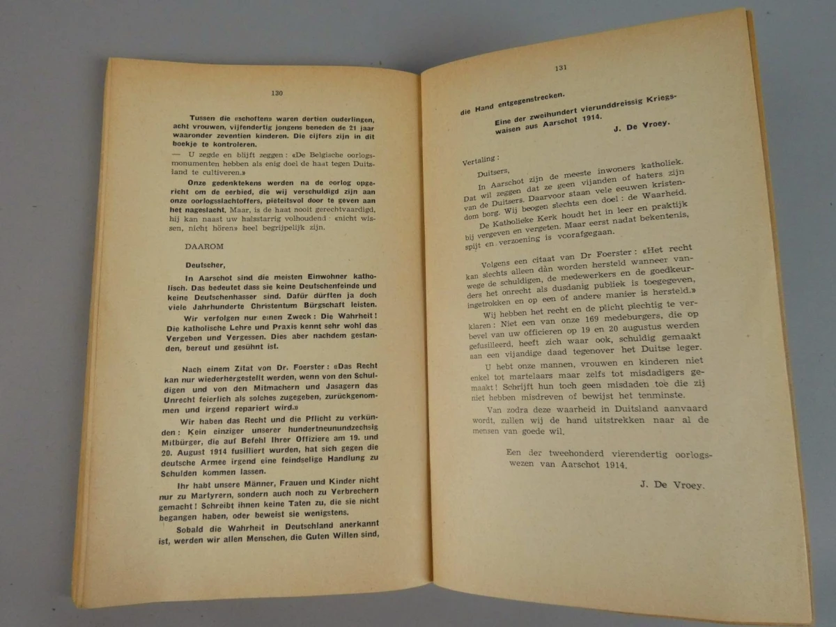 Herinneringsboek: Aarschot 19 augustus 1914