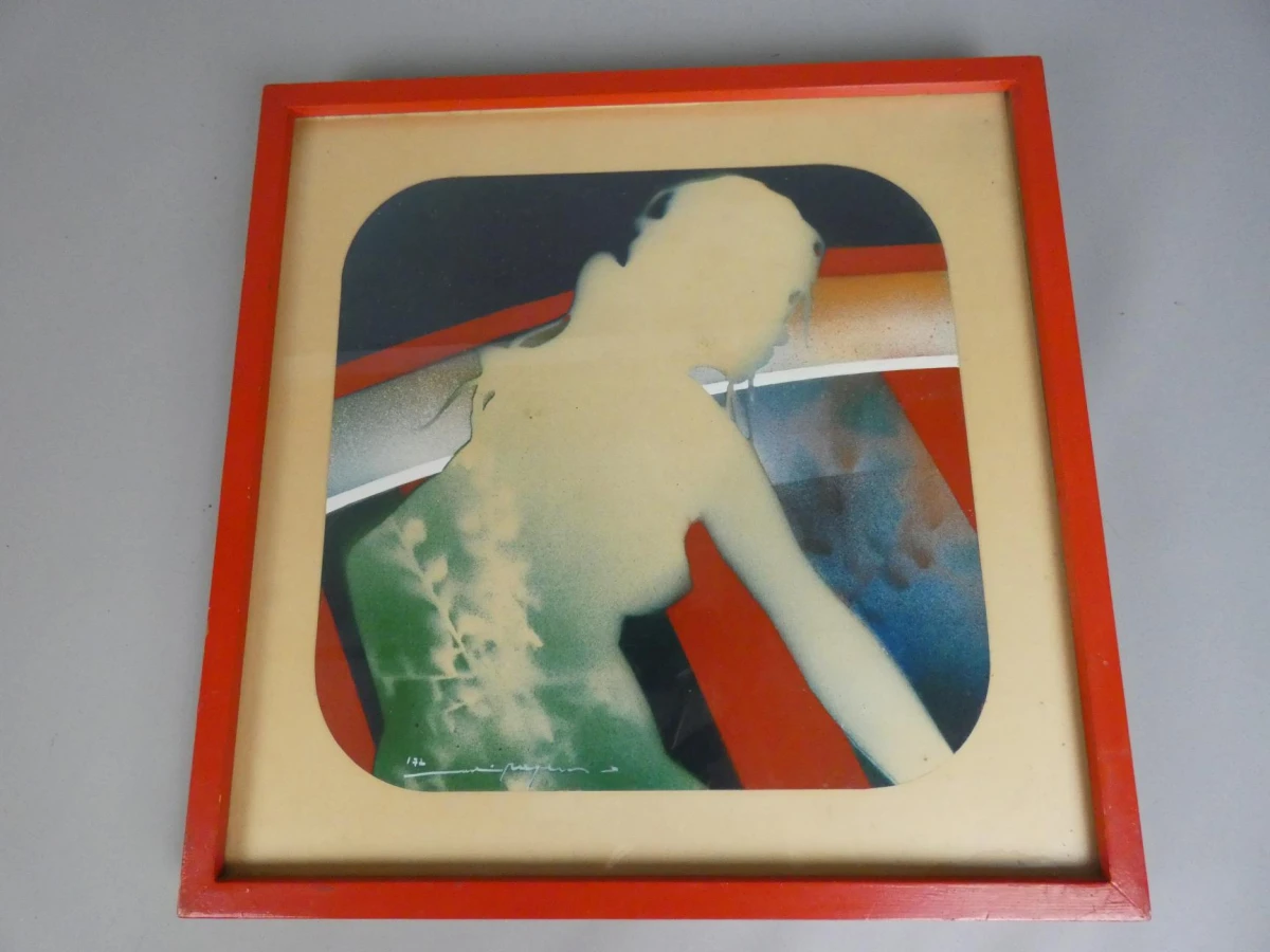 Modernistisch olieverfschilderij: "Image K: Garden" door Martin R. Baeyens