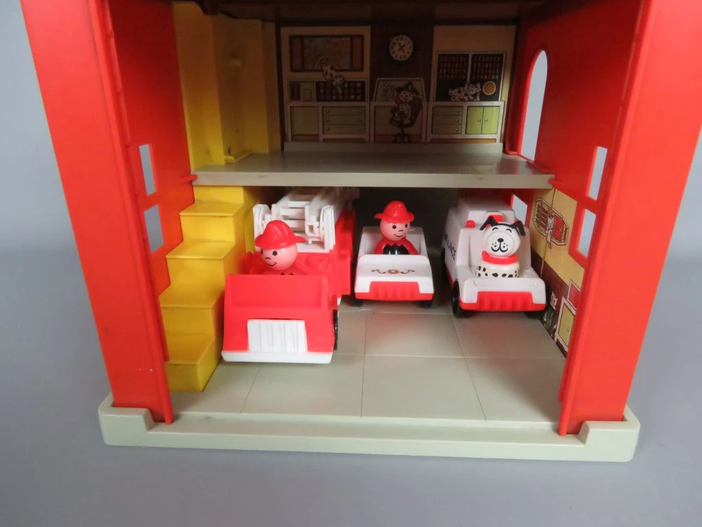 Vintage Fisher-Price Play Family Fire Station
