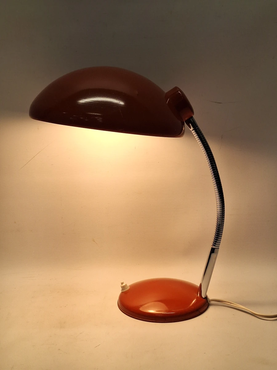 Vintage Bauhaus bureaulamp - Oranje Metaal