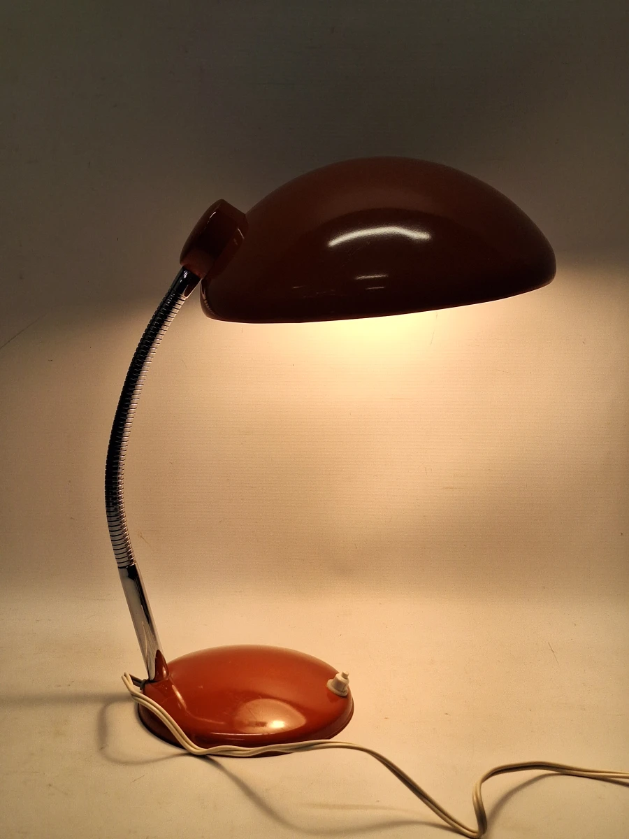 Vintage Bauhaus bureaulamp - Oranje Metaal