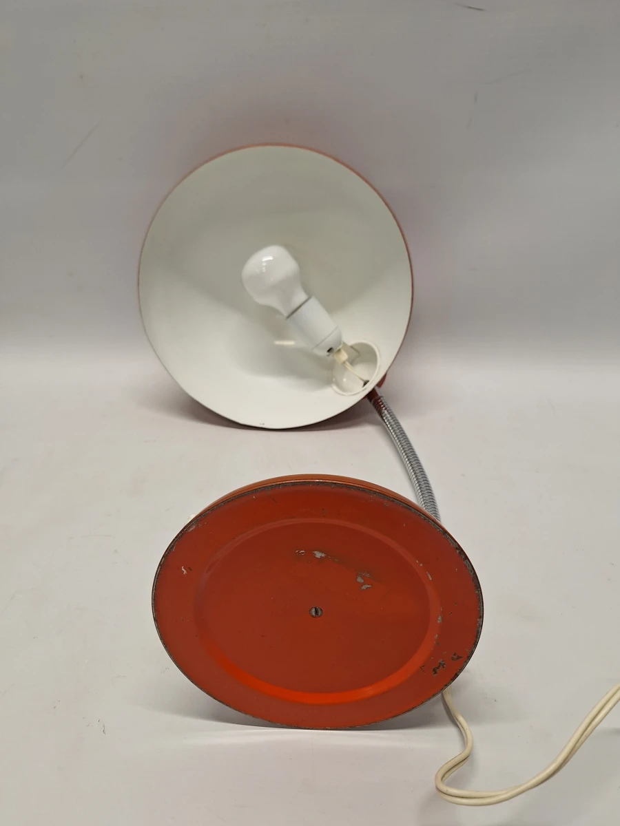 Vintage Bauhaus bureaulamp - Oranje Metaal