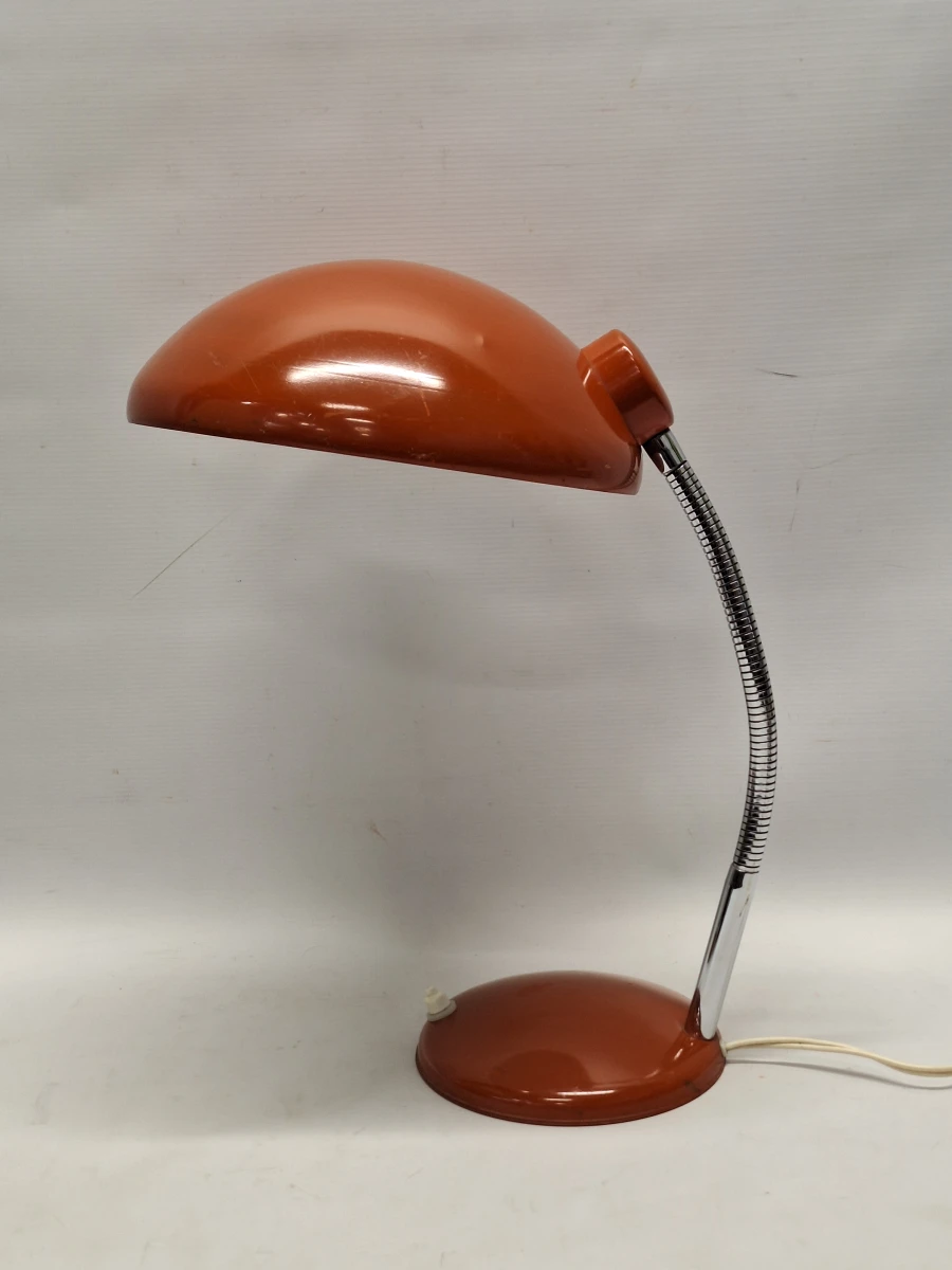 Vintage Bauhaus bureaulamp - Oranje Metaal