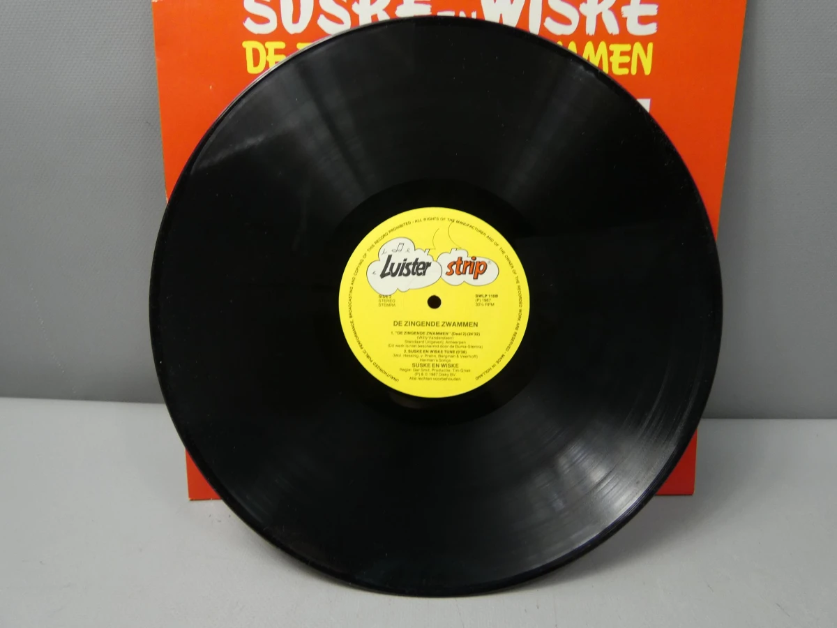 Suske en Wiske luisterstrip LP "De zingende zwammen"