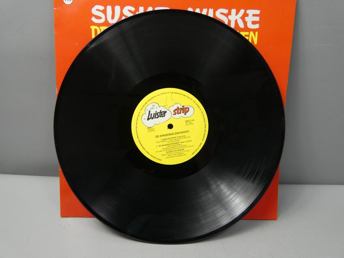 Suske en Wiske luisterstrip LP "De zingende zwammen"