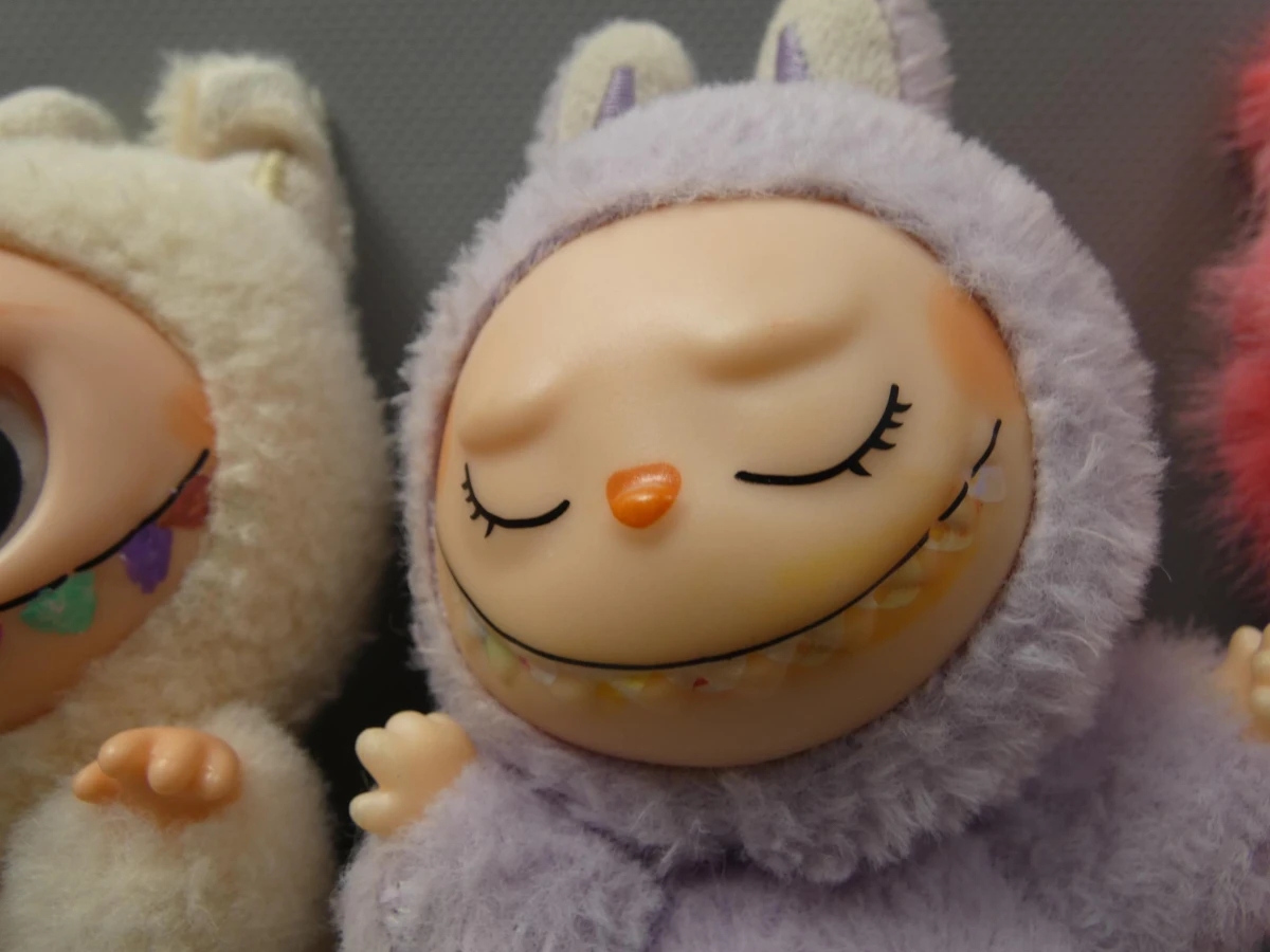 3 Labubu's kleine knuffeltjes