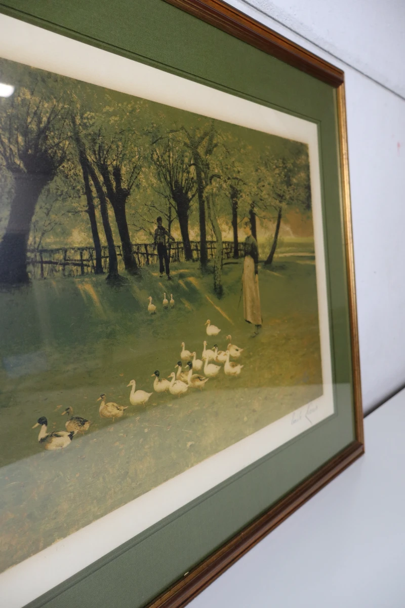 Genummerde kleurendruk van Emile Claus