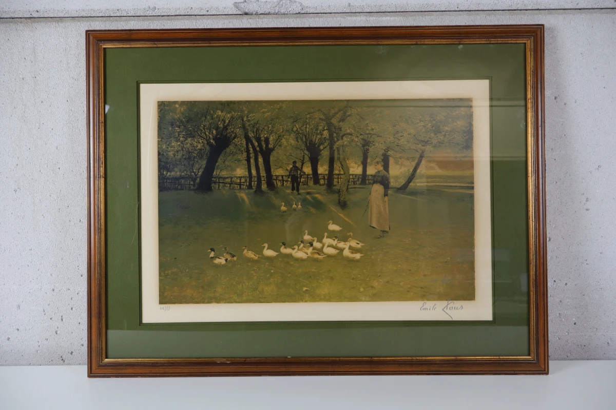 Genummerde kleurendruk van Emile Claus