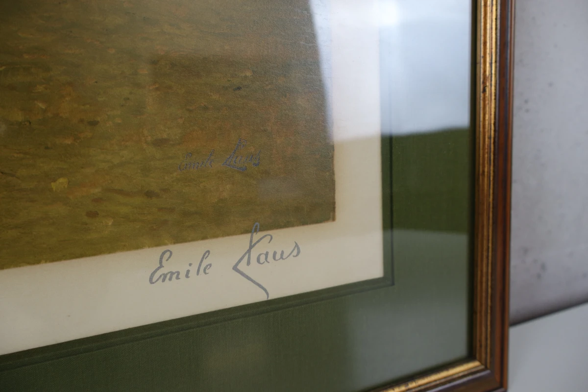 Genummerde kleurendruk van Emile Claus
