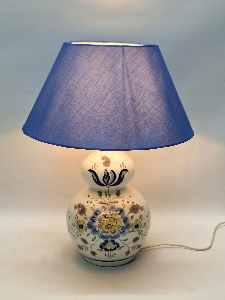 Authentieke vintage Portugese Majolica Tafellamp - Handbeschilderd Viana do Castelo