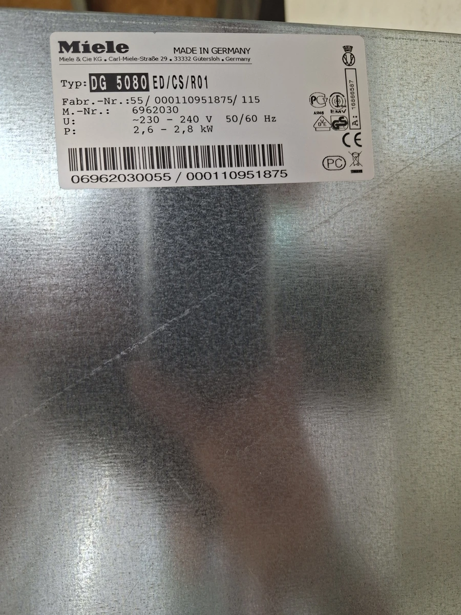 Prachtige Miele DG 5080 Inbouw Stoomoven (CleanSteel RVS) – Duitse Topkwaliteit - foto 5
