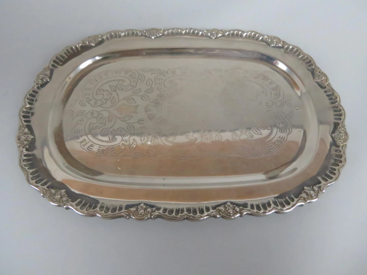 6 delige metalen servies set