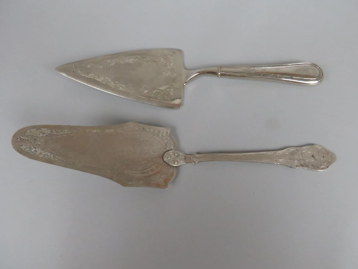 6 delige metalen servies set