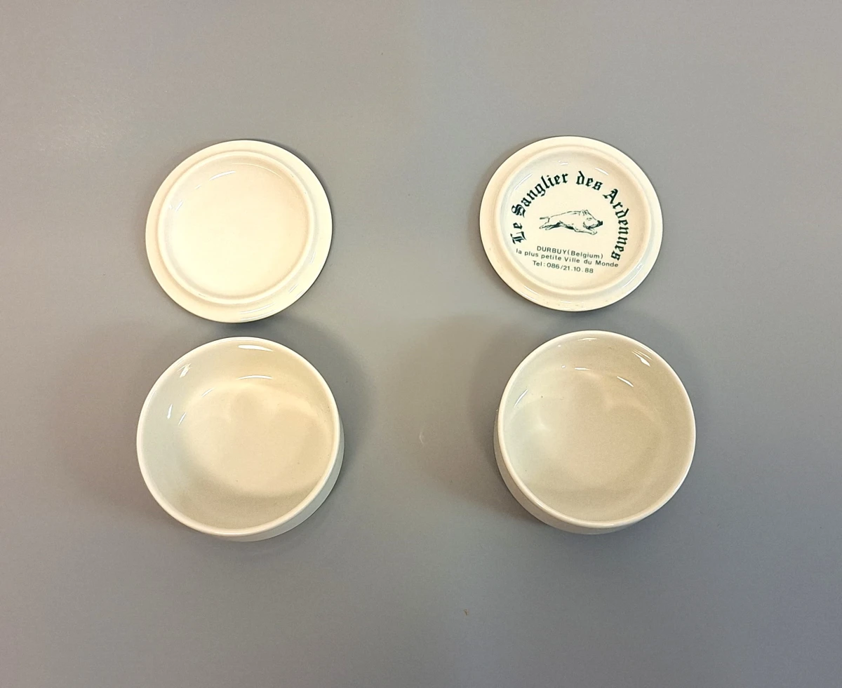 Set van 2 kleine Villeroy & Boch doosjes met decoratieve deksels