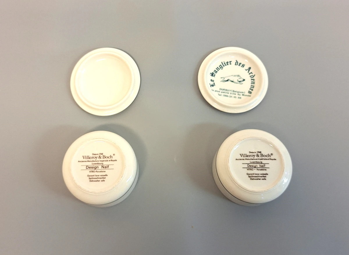 Set van 2 kleine Villeroy & Boch doosjes met decoratieve deksels