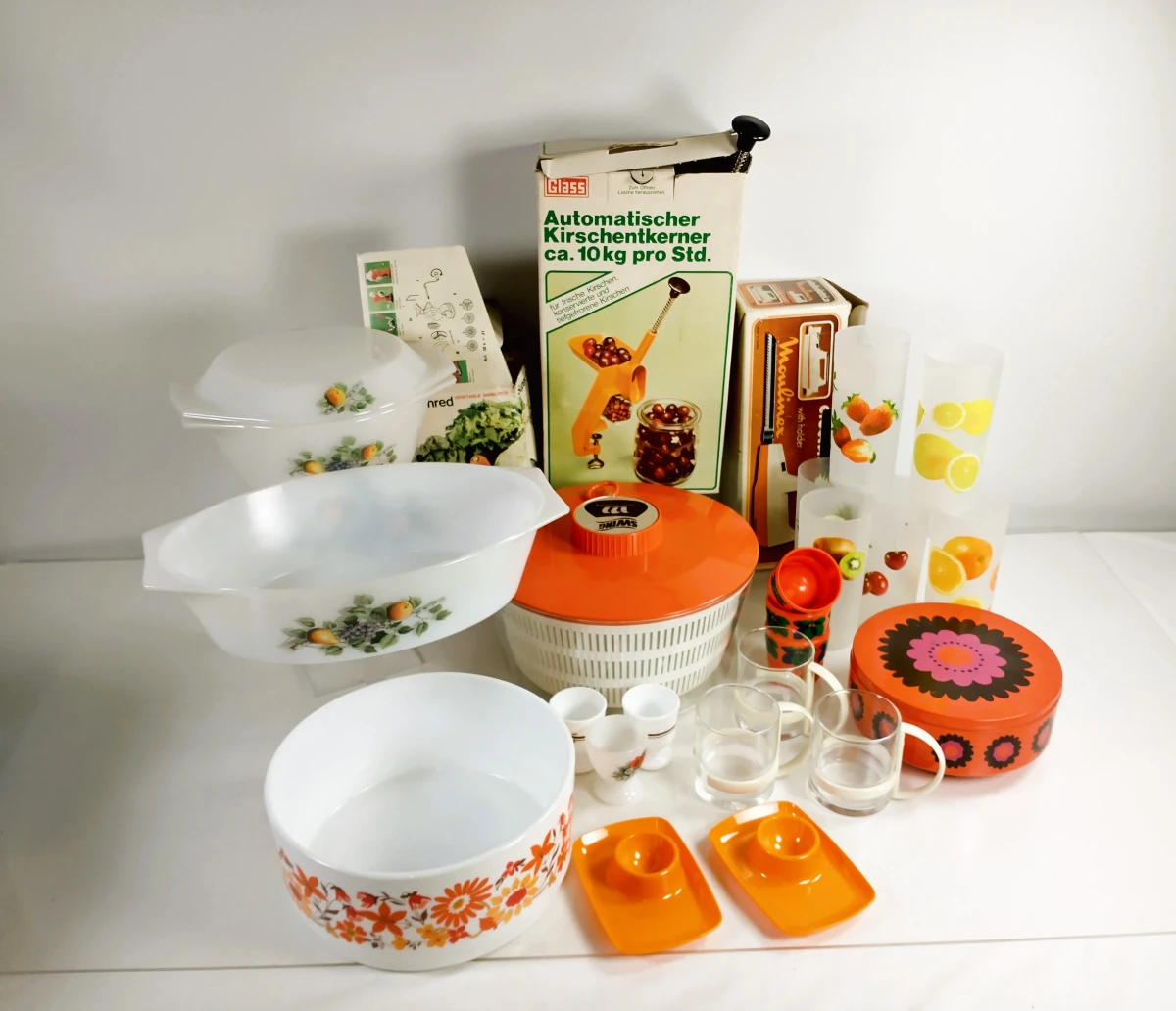 Partij vintage keukengerei en huishoudartikelen