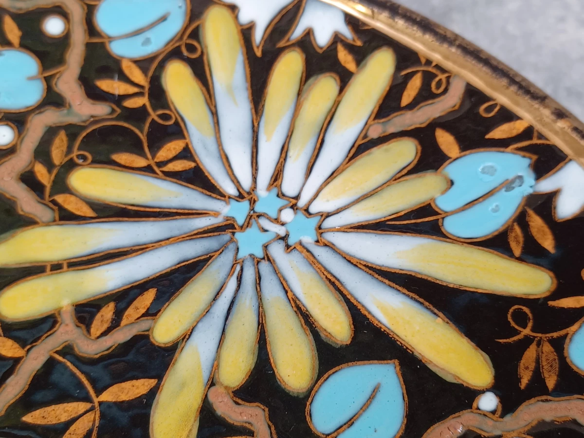 Prachtige Vintage Art Deco Serveerschaal - Boch Frères La Louvière (Decor D.5461)