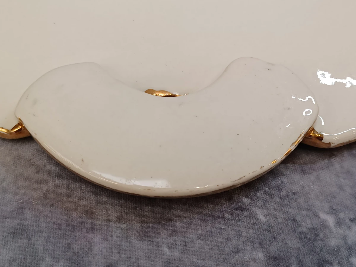 Prachtige Vintage Art Deco Serveerschaal - Boch Frères La Louvière (Decor D.5461)
