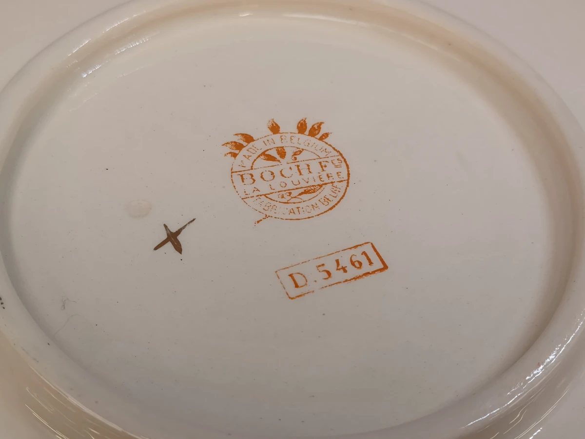 Prachtige Vintage Art Deco Serveerschaal - Boch Frères La Louvière (Decor D.5461)