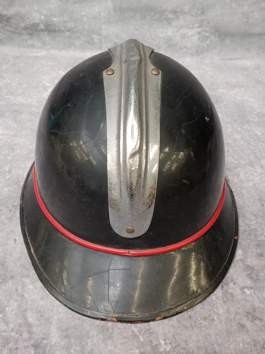 Authentieke Belgische brandweerhelm / rijkswachthelm – "Le Levior" Tongeren