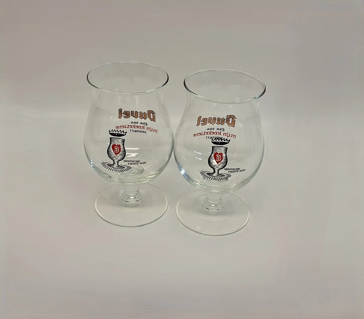 Set van 2 Duvel bierglazen Gentsche Fieste 2015
