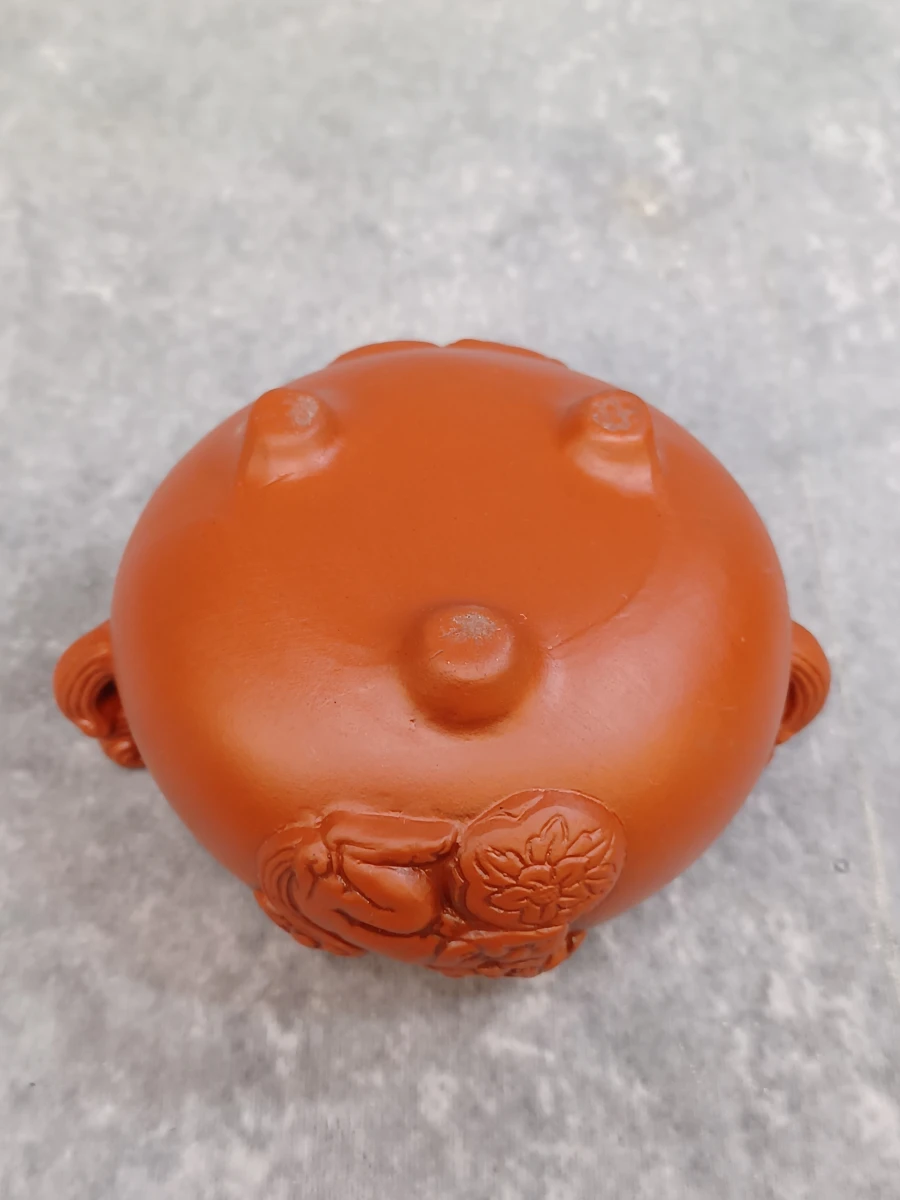 Terracotta incense brander met Chinese leeuwen - Foo Dogs