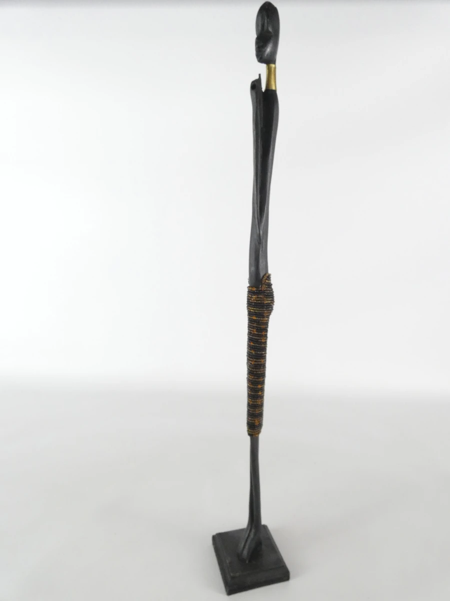 Afrikaanse houten sculpturen (Set van 2 stuks)