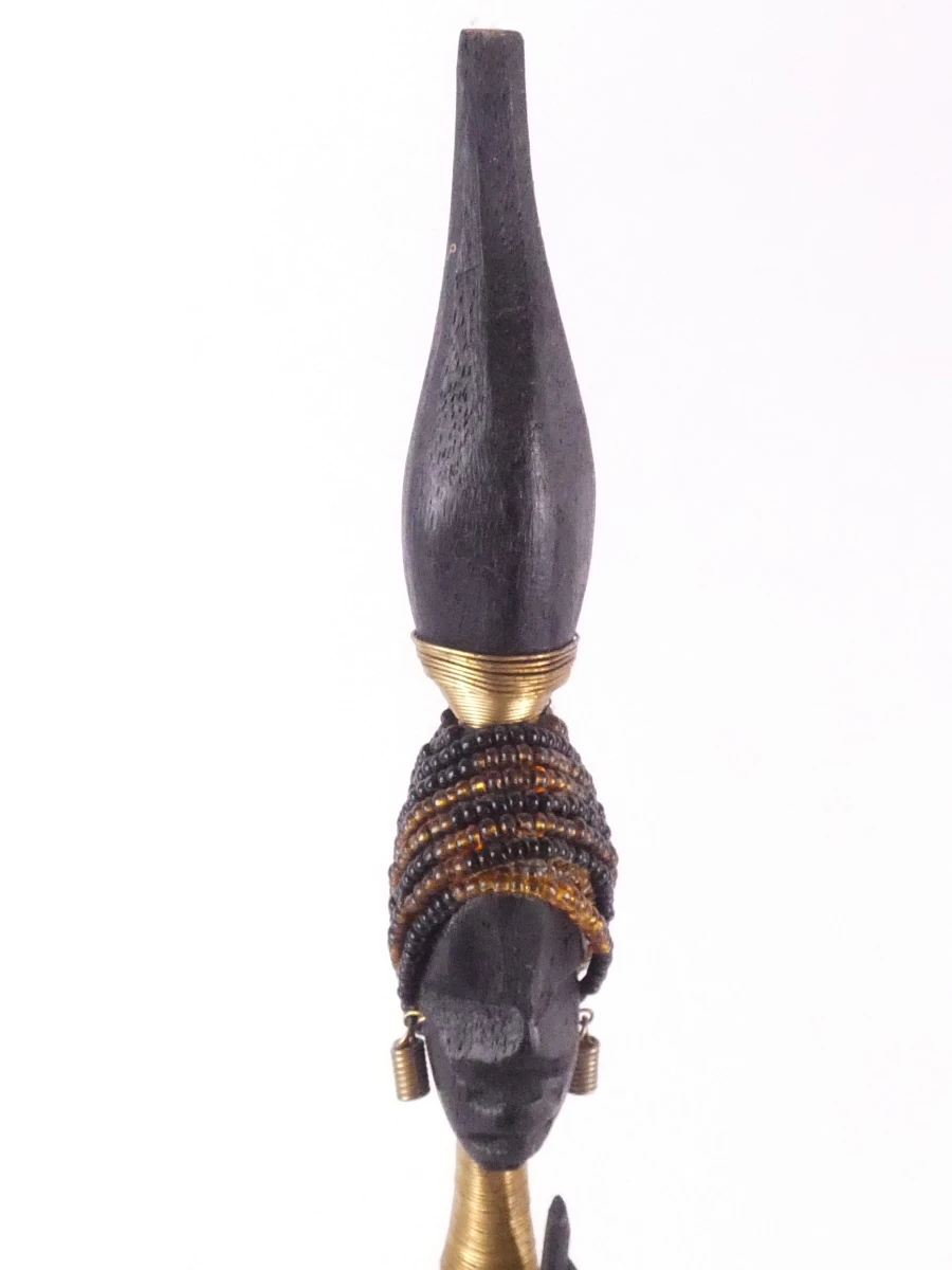 Afrikaanse houten sculpturen (Set van 2 stuks)