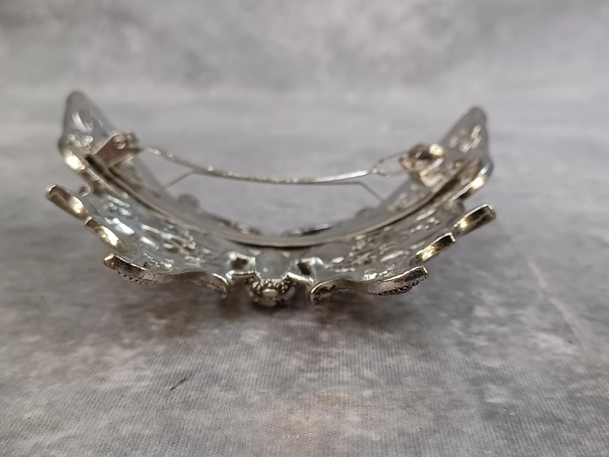 Elegante Swarovski fotolijst met bijpassende spiegel en vlinder haarspeld