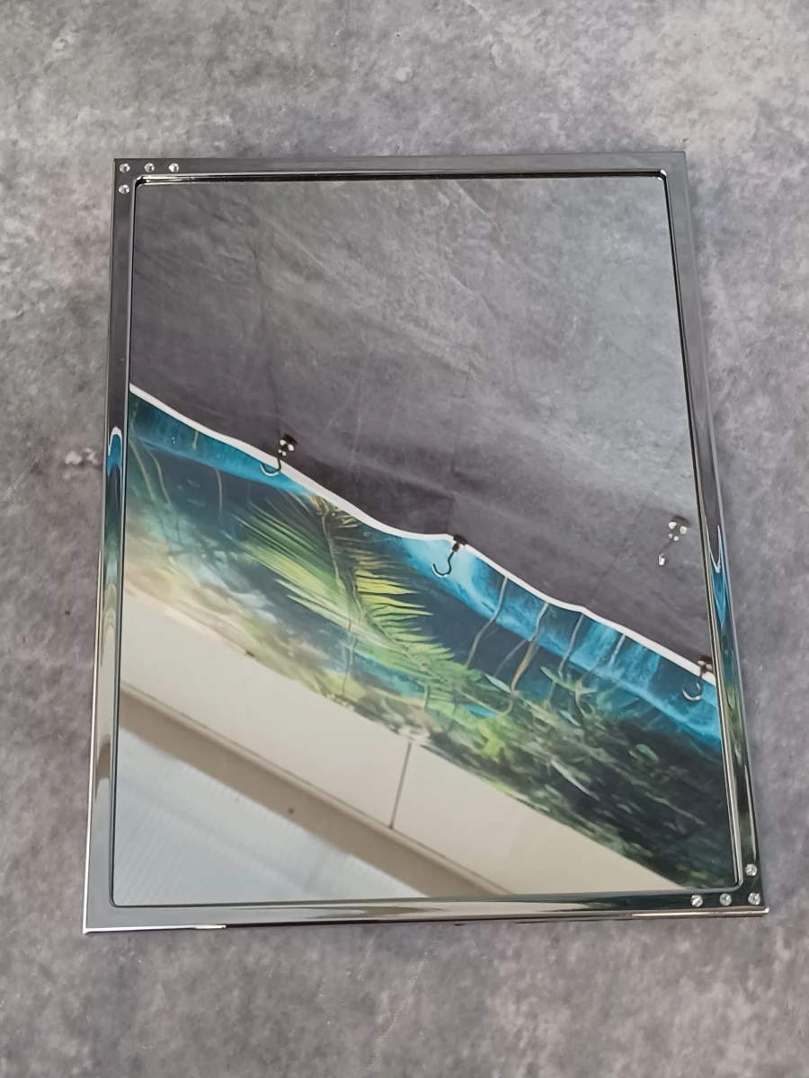 Elegante Swarovski fotolijst met bijpassende spiegel en vlinder haarspeld