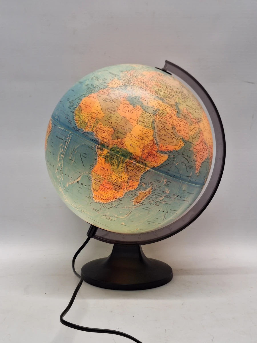 Vintage Wereldbol Ø30 cm - Verlichte Deense design Globe (1996)