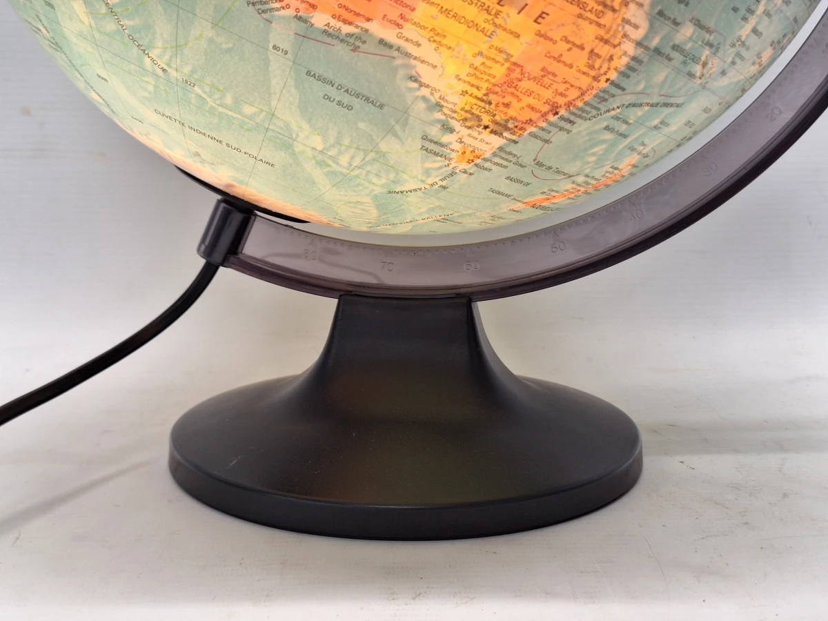 Vintage Wereldbol Ø30 cm - Verlichte Deense design Globe (1996)