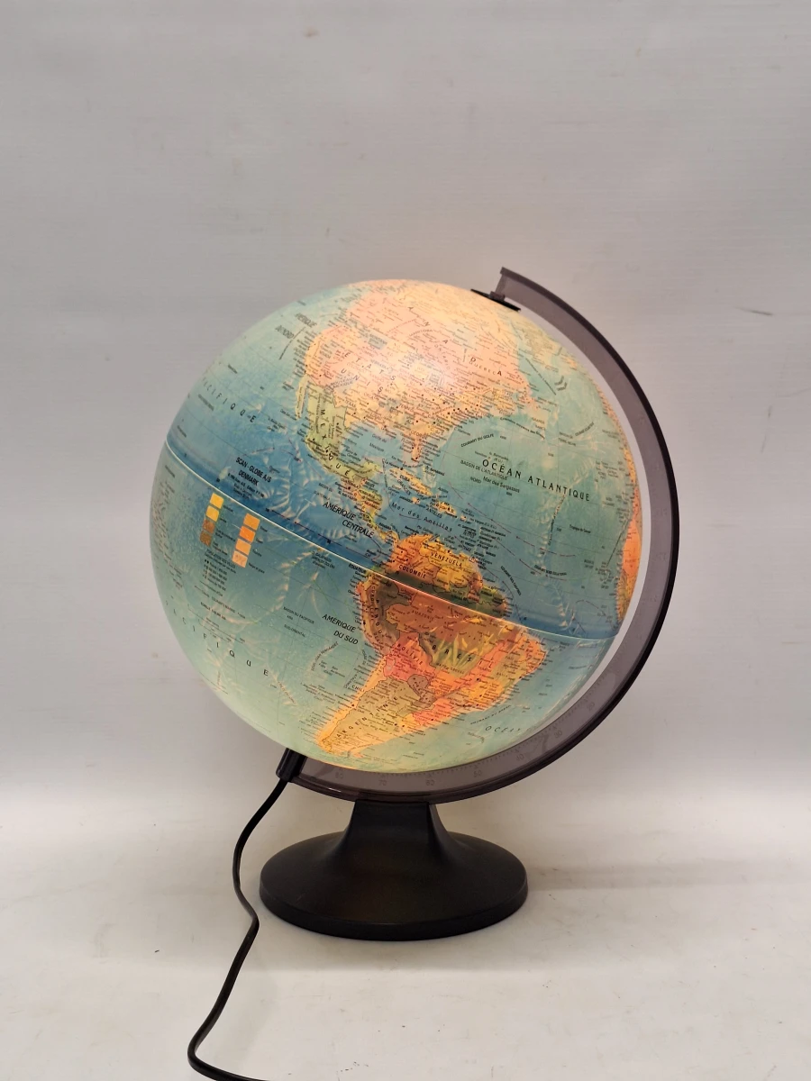 Vintage Wereldbol Ø30 cm - Verlichte Deense design Globe (1996)