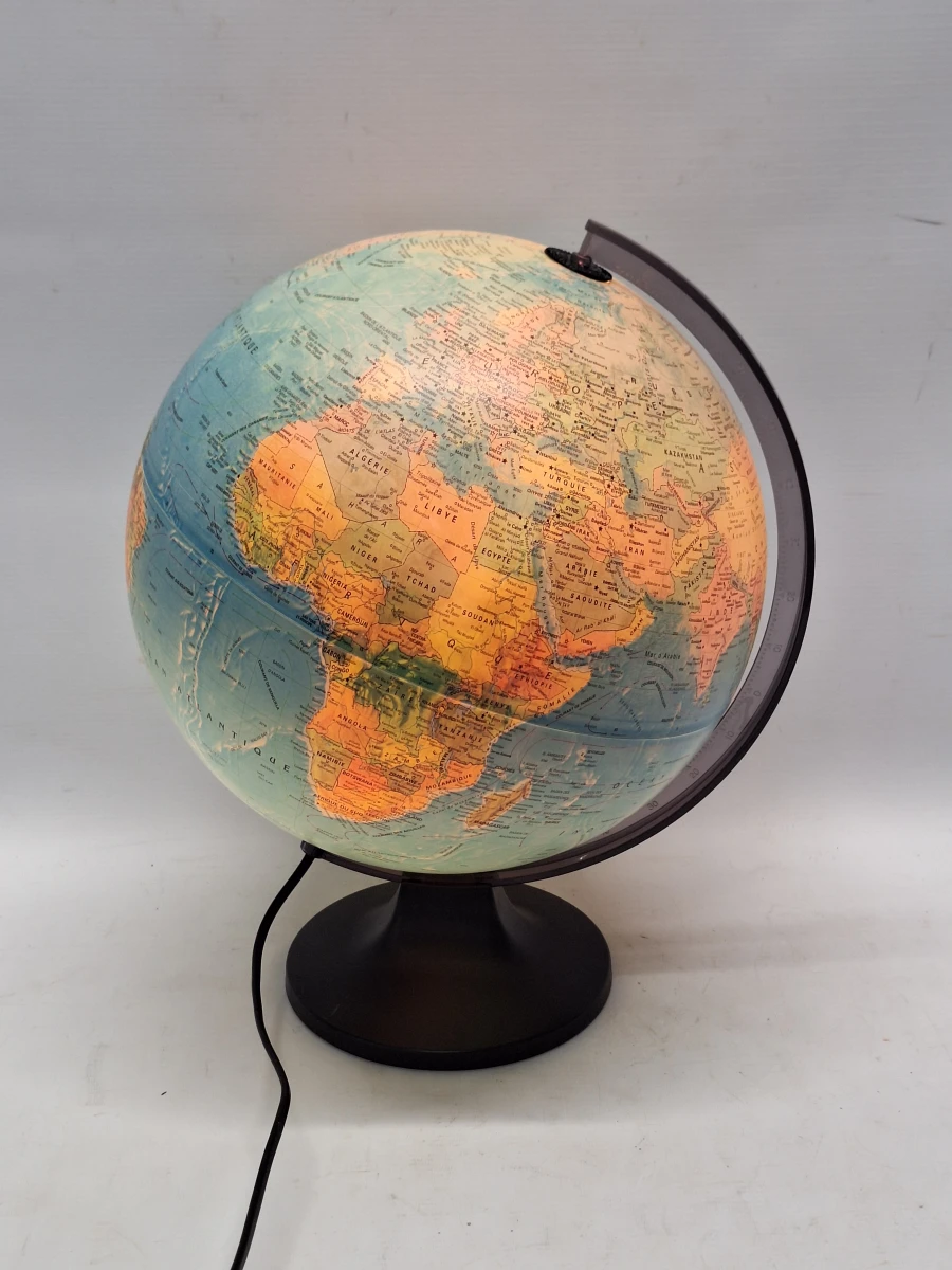 Vintage Wereldbol Ø30 cm - Verlichte Deense design Globe (1996)