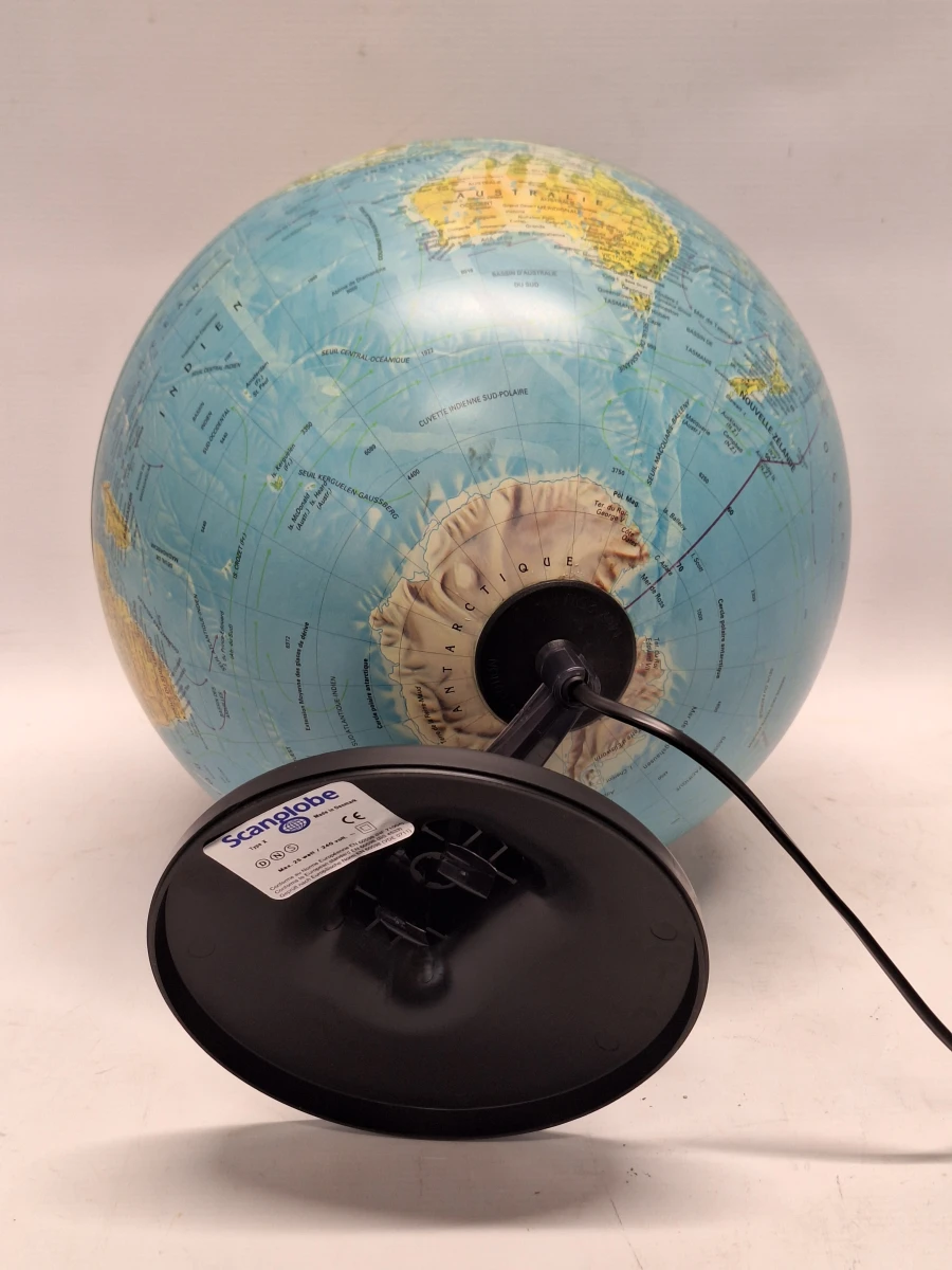 Vintage Wereldbol Ø30 cm - Verlichte Deense design Globe (1996)