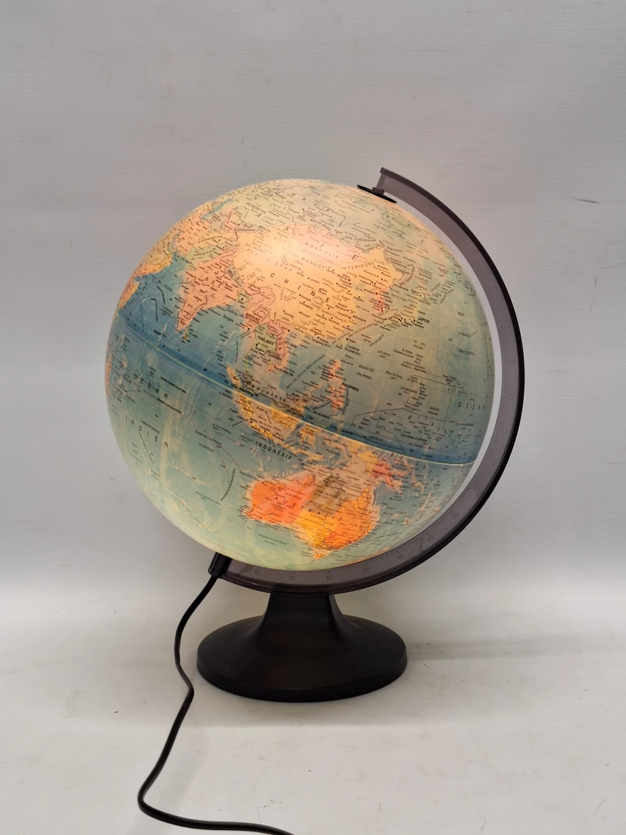 Vintage Wereldbol Ø30 cm - Verlichte Deense design Globe (1996)