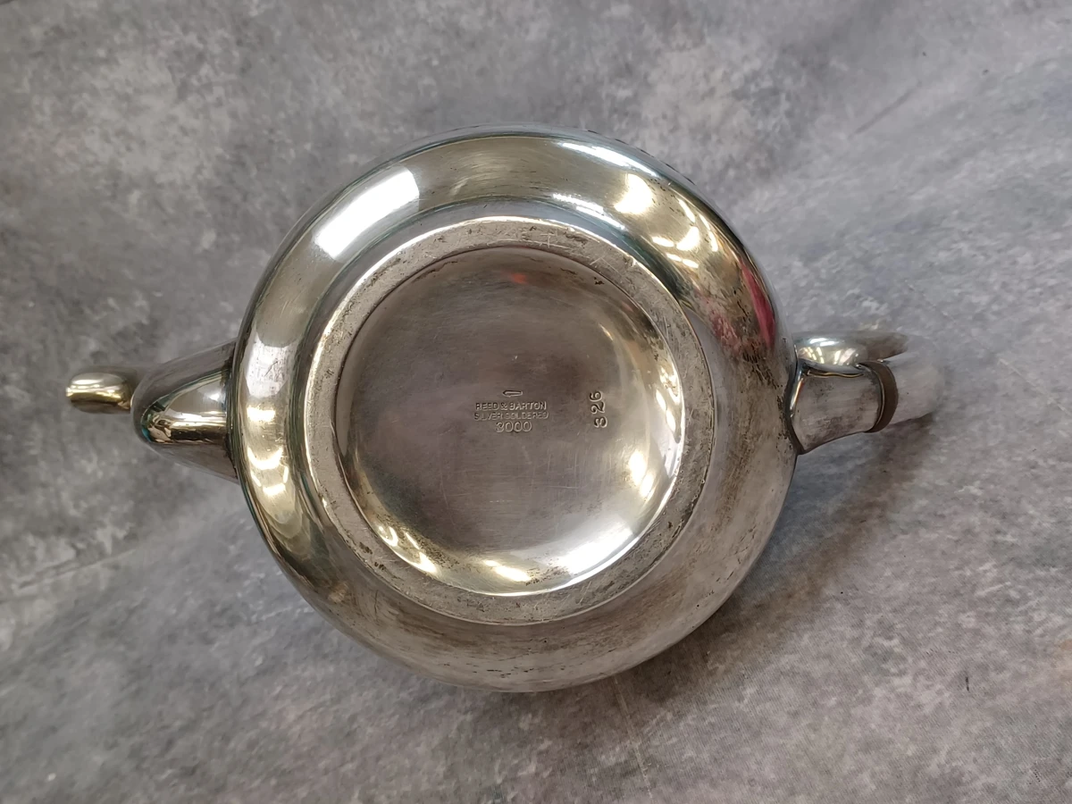 Antieke Reed & Barton US Navy verzilverde theepot – Model 3000 – ca. 1920-1940