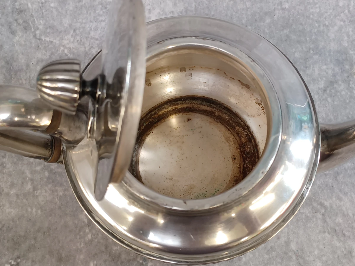 Antieke Reed & Barton US Navy verzilverde theepot – Model 3000 – ca. 1920-1940