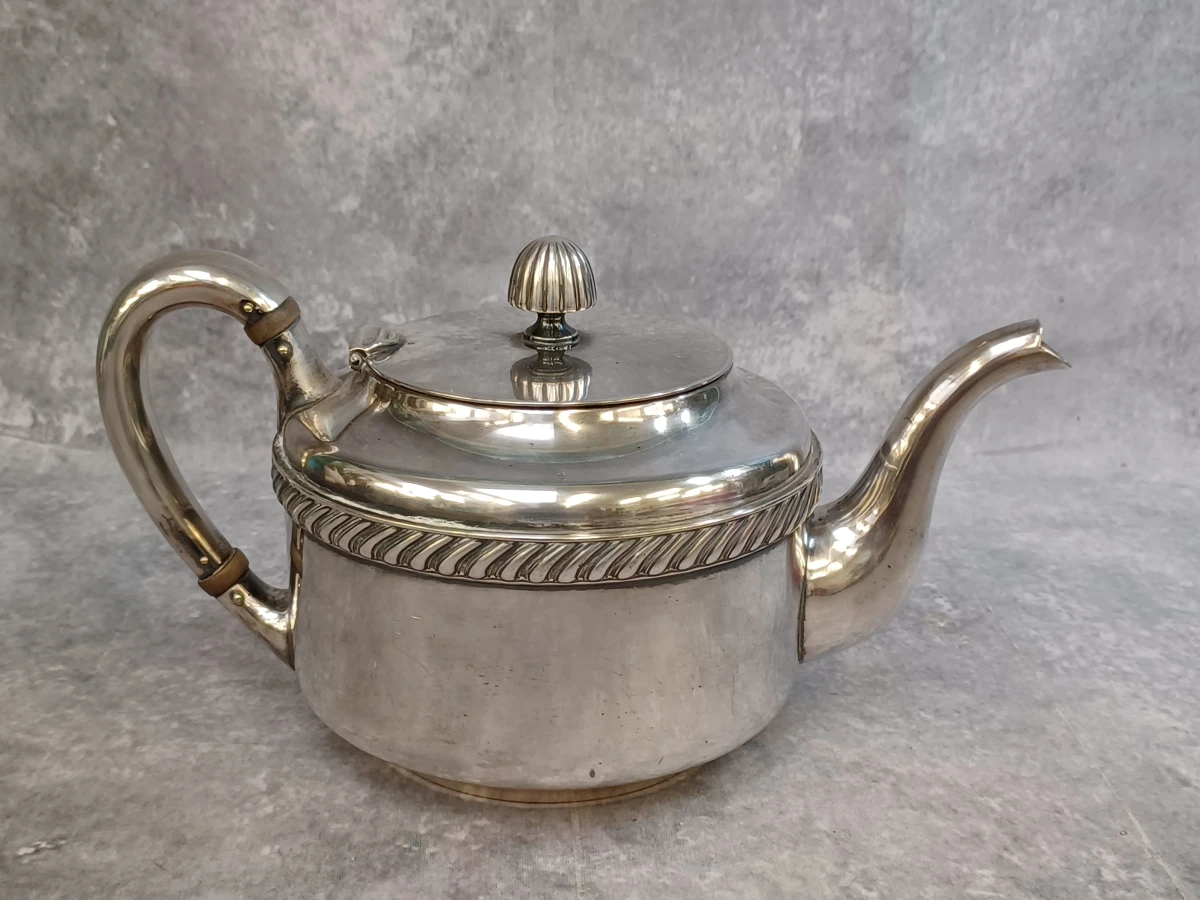 Antieke Reed & Barton US Navy verzilverde theepot – Model 3000 – ca. 1920-1940